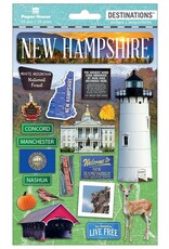 PAPER HOUSE PRODUCTIONS PAPER HOUSE DESTINATIONS NEW HAMPSHIRE 3D STICKERS