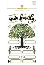 PAPER HOUSE PRODUCTIONS PAPER HOUSE FAMILY TREE 3D STICKERS
