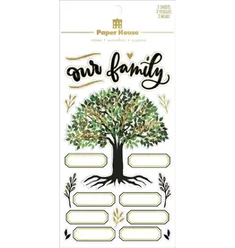 PAPER HOUSE PRODUCTIONS PAPER HOUSE FAMILY TREE 3D STICKERS
