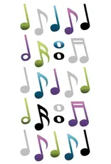 PAPER HOUSE PRODUCTIONS PAPER HOUSE MUSICAL NOTES PUFFY STICKERS