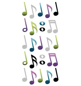PAPER HOUSE PRODUCTIONS PAPER HOUSE MUSICAL NOTES PUFFY STICKERS