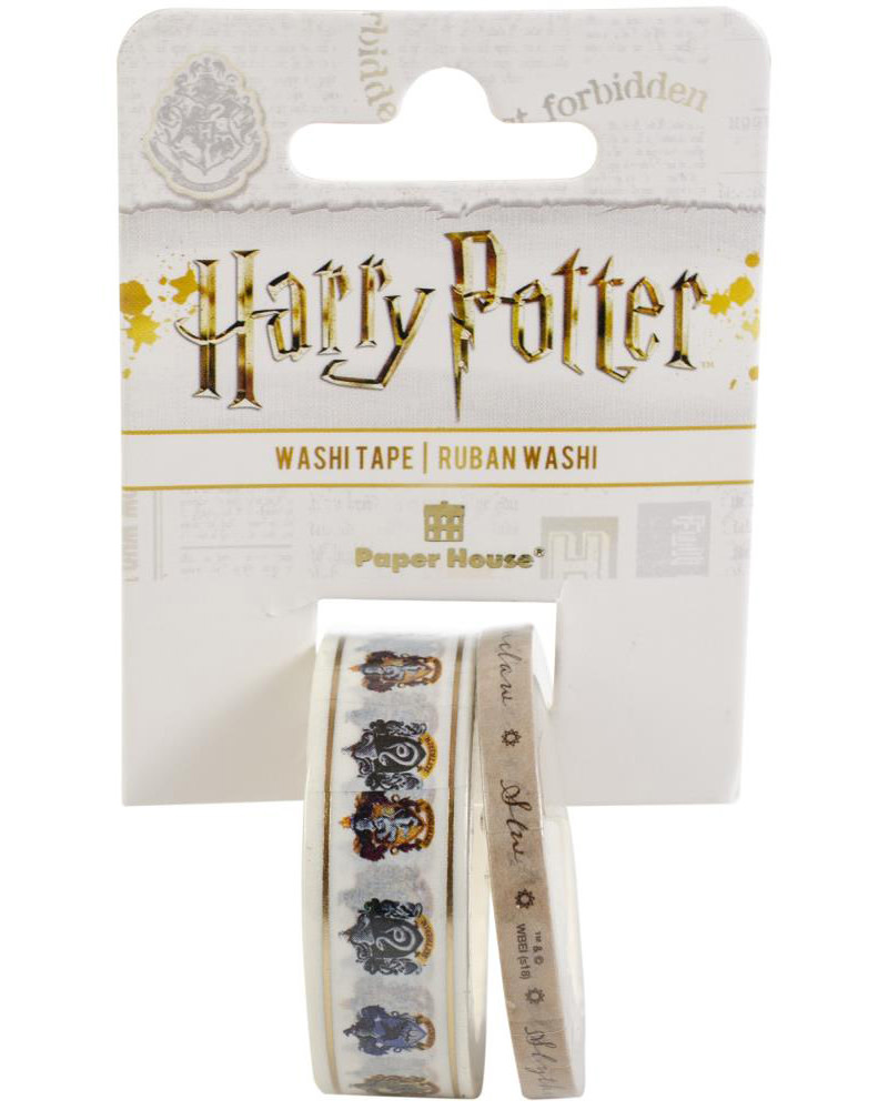 PAPER HOUSE PRODUCTIONS PAPER HOUSE HARRY POTTER CREST WASHI TAPE 2PK