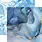 PAPER HOUSE PRODUCTIONS PAPER HOUSE BLUE WATERCOLOR MARBLE 12X12 CARDSTOCK