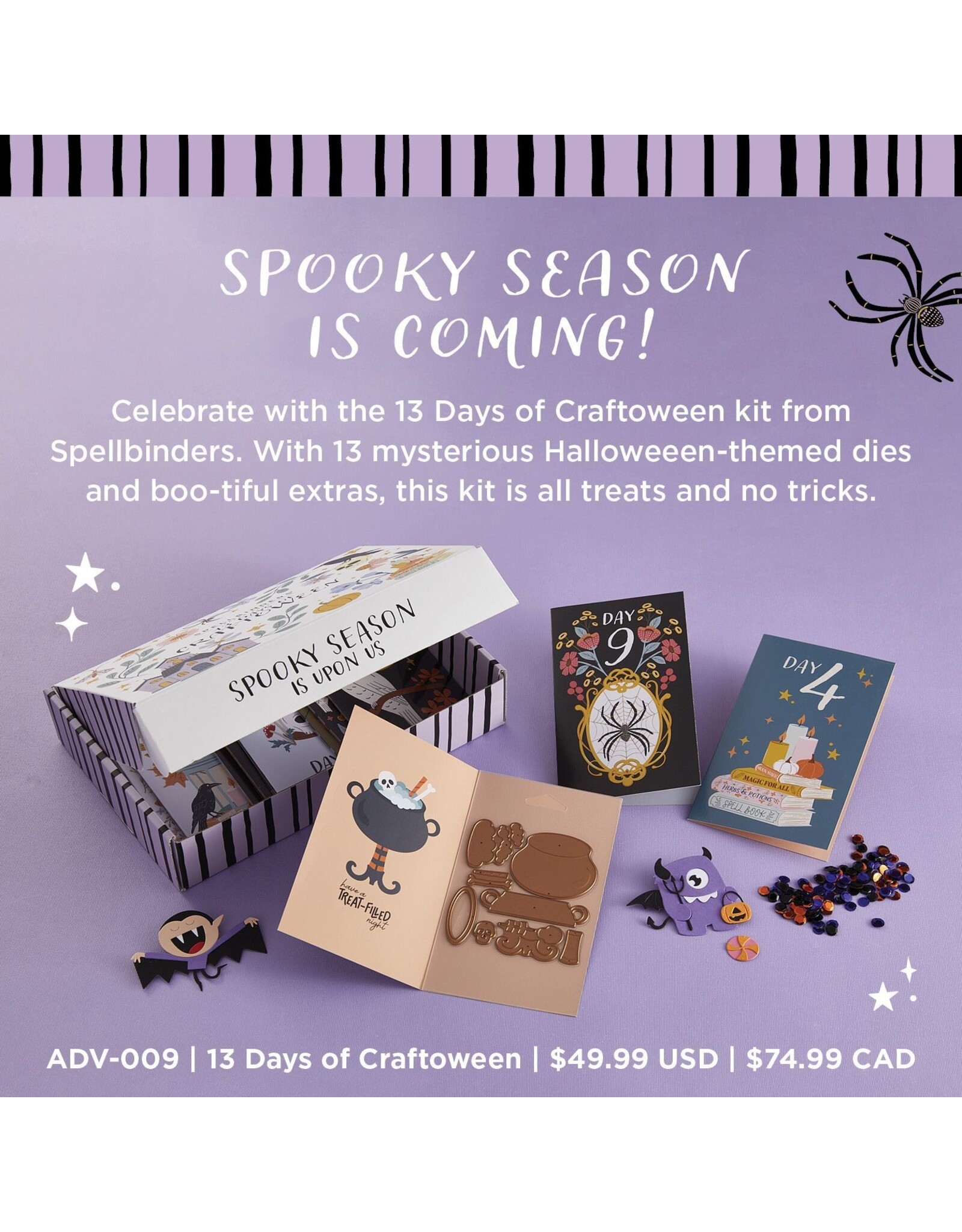 SPELLBINDERS ****PRE-COMMANDE**** SPELLBINDERS 13 DAYS OF CRAFTOWEEN