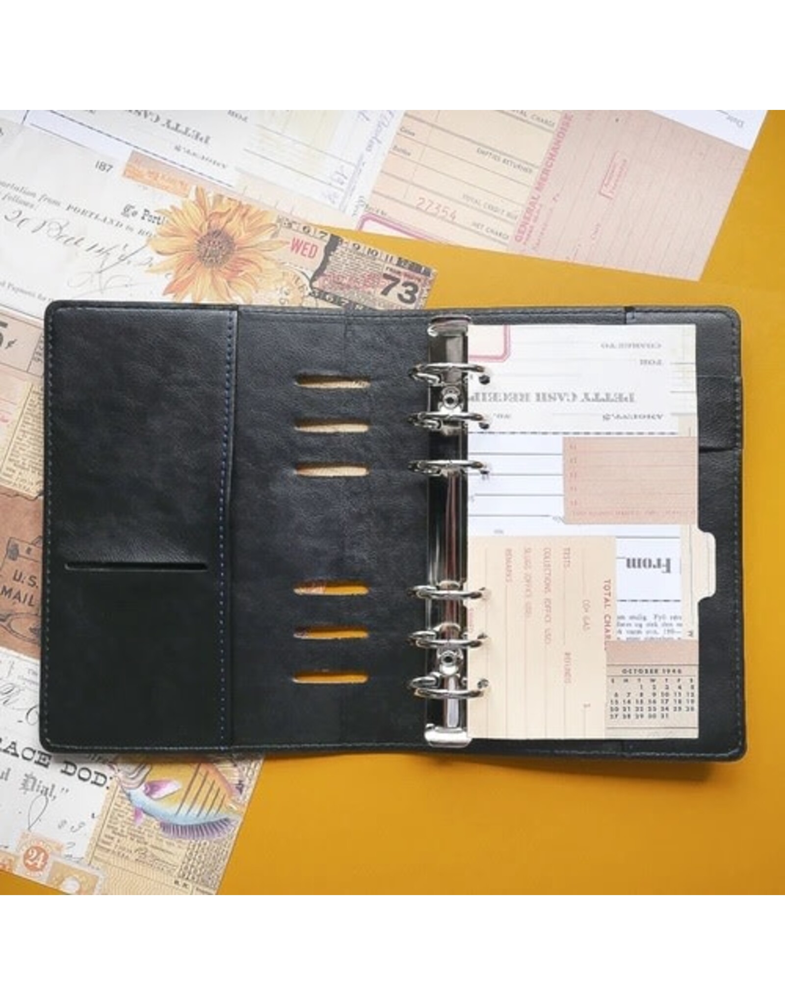 ELIZABETH CRAFT DESIGNS ELIZABETH CRAFT DESIGNS PLANNER ESSENTIALS SIDEKICK VINTAGE BLACK PLANNER