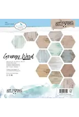 ELIZABETH CRAFT DESIGNS ELIZABETH CRAFT DESIGNS ART JOURNAL SPECIALS BY DEVID GRUNGY WOOD 12X12 PAPER PACK