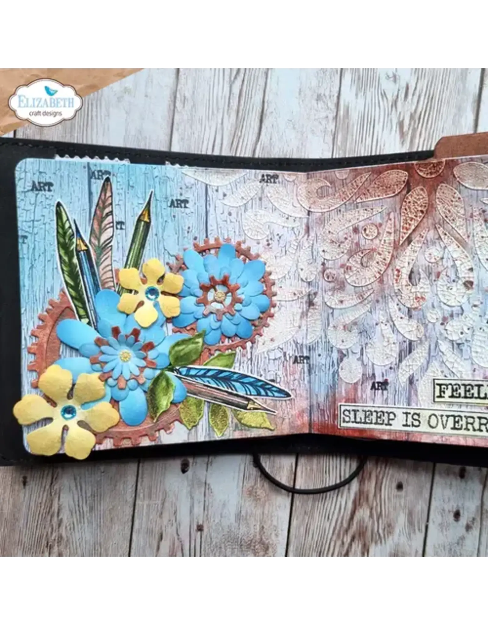 ELIZABETH CRAFT DESIGNS ELIZABETH CRAFT DESIGNS ART JOURNAL SPECIALS BY DEVID GRUNGY WOOD 12X12 PAPER PACK