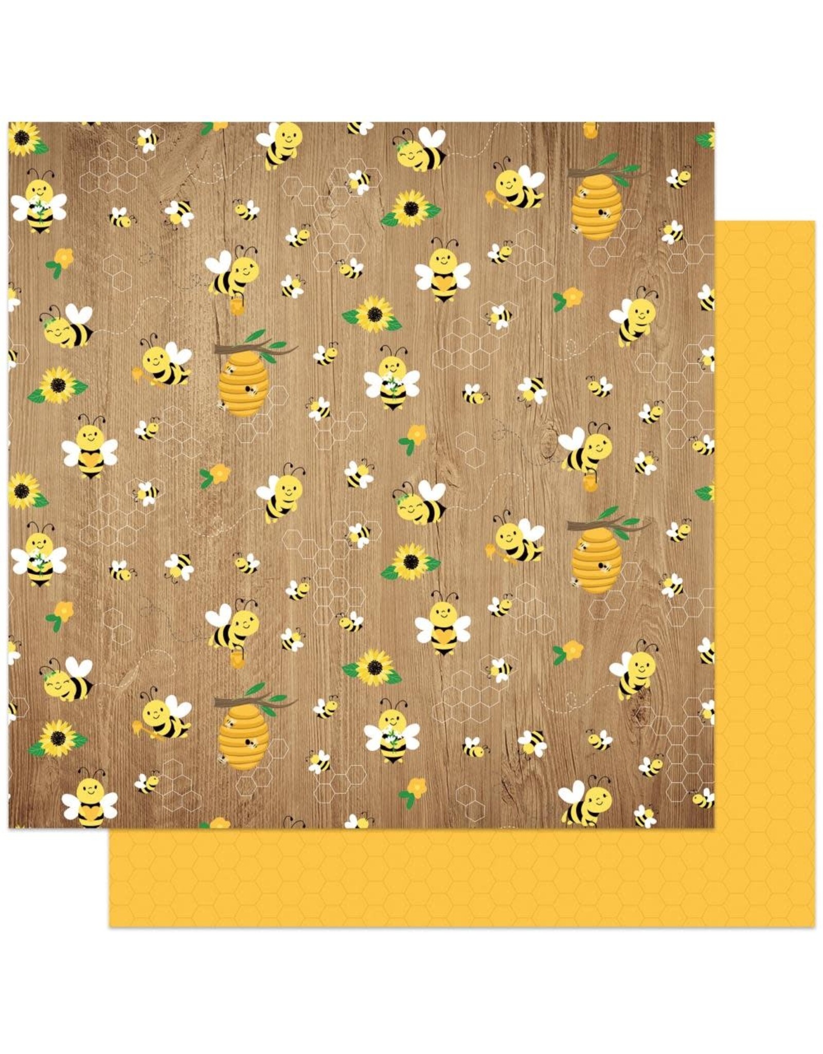 PHOTOPLAY PAPER PHOTOPLAY BECKY MOORE TULLA & NORBERT'S SWEET AS HONEY BUZZING BY 12X12 CARDSTOCK