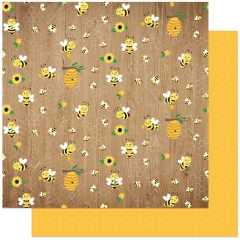 PHOTOPLAY PAPER PHOTOPLAY BECKY MOORE TULLA & NORBERT'S SWEET AS HONEY BUZZING BY 12X12 CARDSTOCK