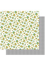 PHOTOPLAY PAPER PHOTOPLAY BECKY MOORE TULLA & NORBERT'S SWEET AS HONEY SUNFLOWERS 12X12 CARDSTOCK