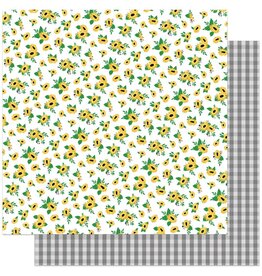 PHOTOPLAY PAPER PHOTOPLAY BECKY MOORE TULLA & NORBERT'S SWEET AS HONEY SUNFLOWERS 12X12 CARDSTOCK