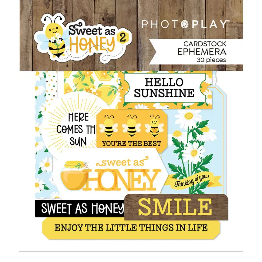 PHOTOPLAY PAPER PHOTOPLAY SWEET AS HONEY 2 CARDSTOCK EPHEMERA