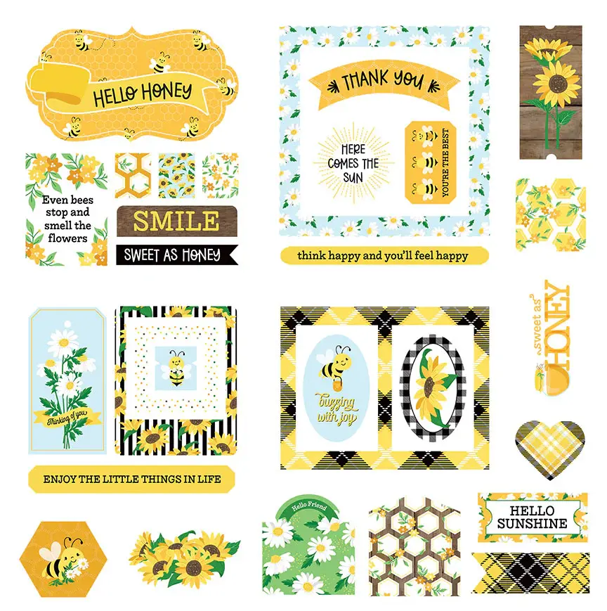 PHOTOPLAY PAPER PHOTOPLAY SWEET AS HONEY 2 CARDSTOCK EPHEMERA