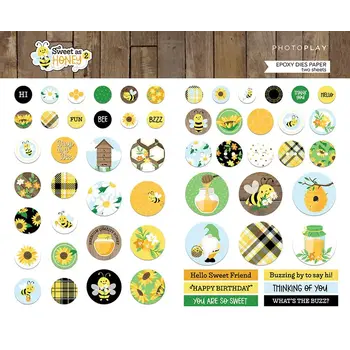 PHOTOPLAY PAPER PHOTOPLAY SWEET AS HONEY 2 EPOXY DIES PAPER PACK