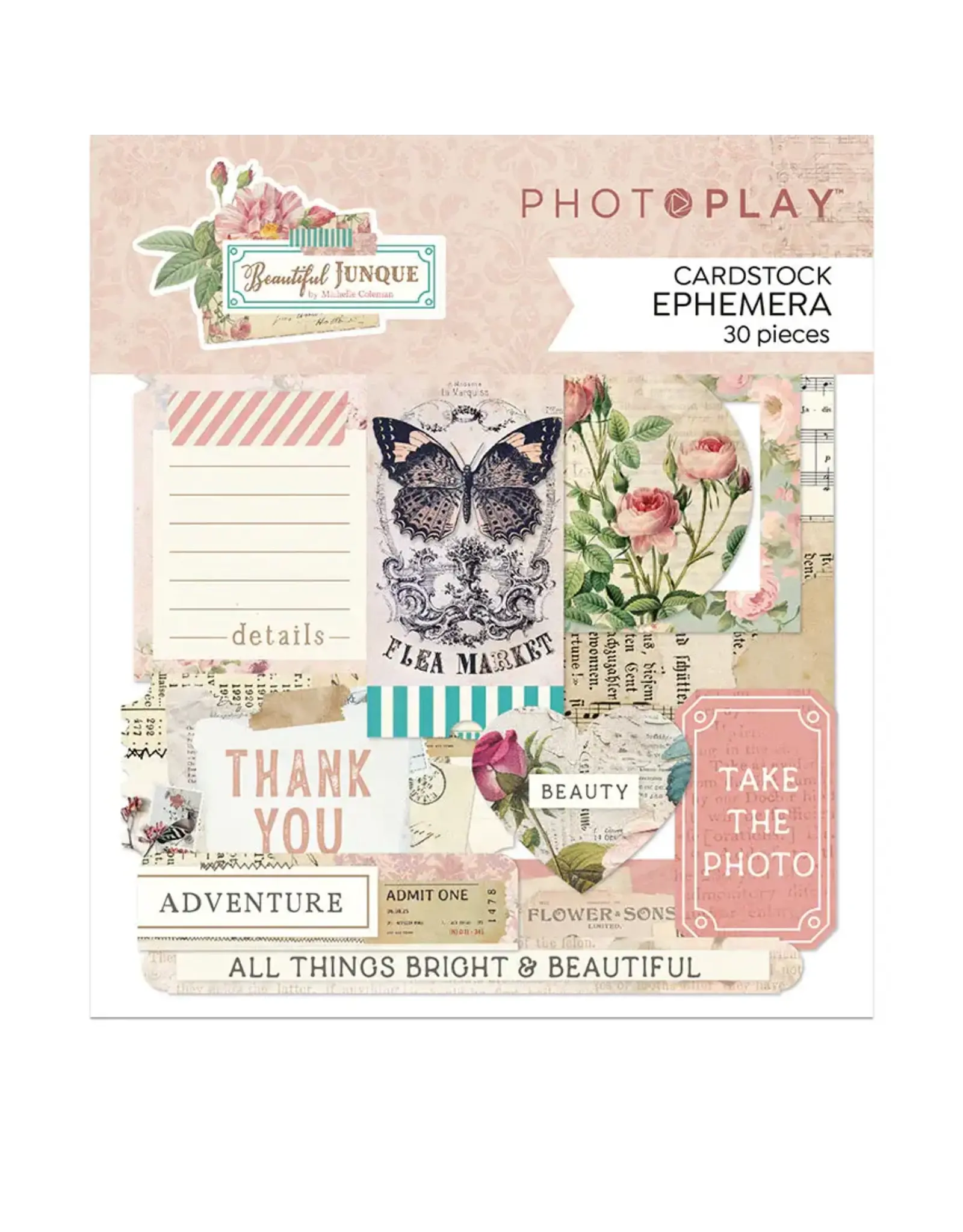 PHOTOPLAY PAPER PHOTOPLAY BEAUTIFUL JUNQUE CARDSTOCK EPHEMERA