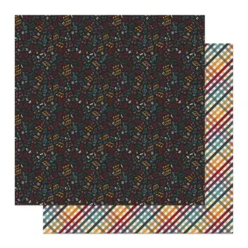 PHOTOPLAY PAPER PHOTOPLAY MUSIC NOTES SHARP COLOR 12x12 CARDSTOCK