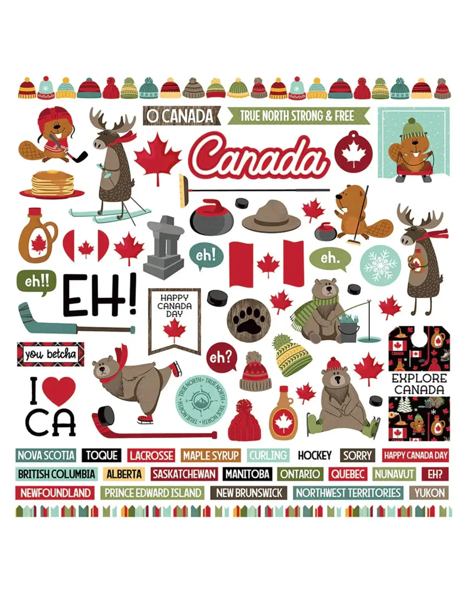 PHOTOPLAY PAPER PHOTOPLAY O CANADA 2 ELEMENT STICKER SHEET