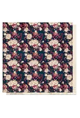 PHOTOPLAY PAPER PHOTOPLAY MIDNIGHT GARDEN BOLD FLORAL 12x12 CARDSTOCK