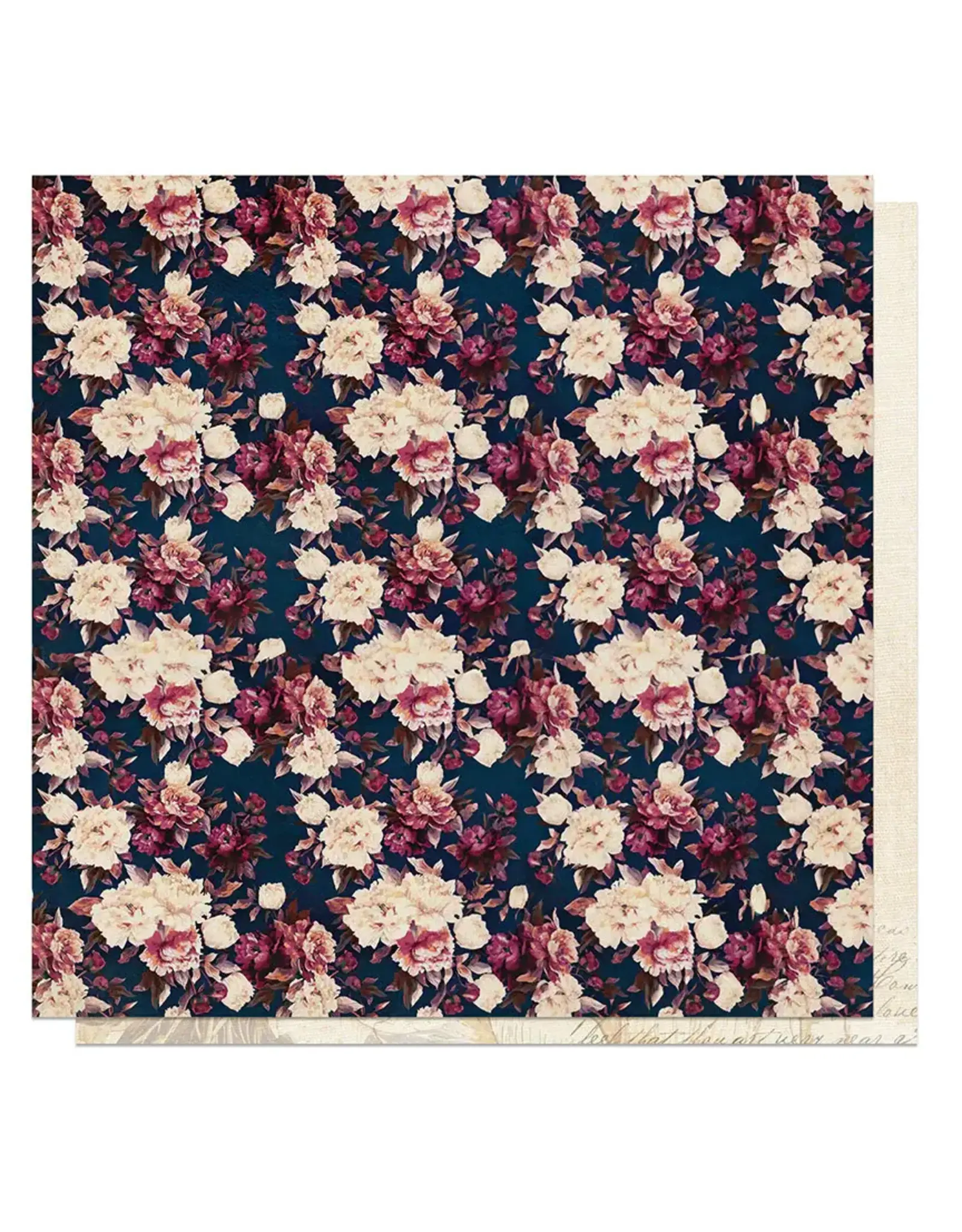 PHOTOPLAY PAPER PHOTOPLAY MIDNIGHT GARDEN BOLD FLORAL 12x12 CARDSTOCK