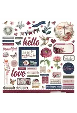 PHOTOPLAY PAPER PHOTOPLAY MIDNIGHT GARDEN ELEMENT STICKER SHEET
