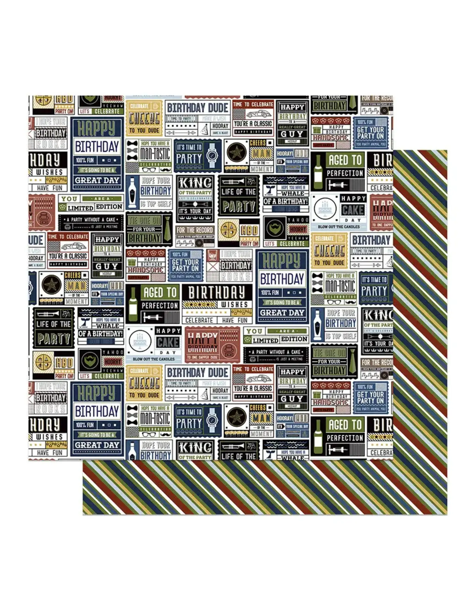 PHOTOPLAY PAPER PHOTOPLAY BIRTHDAY BASH GET YOUR PARTY ON 12x12 CARDSTOCK