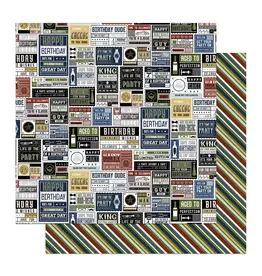 PHOTOPLAY PAPER PHOTOPLAY BIRTHDAY BASH GET YOUR PARTY ON 12x12 CARDSTOCK