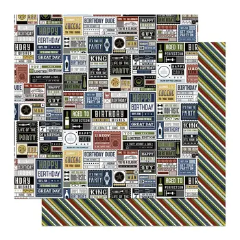 PHOTOPLAY PAPER PHOTOPLAY BIRTHDAY BASH GET YOUR PARTY ON 12x12 CARDSTOCK