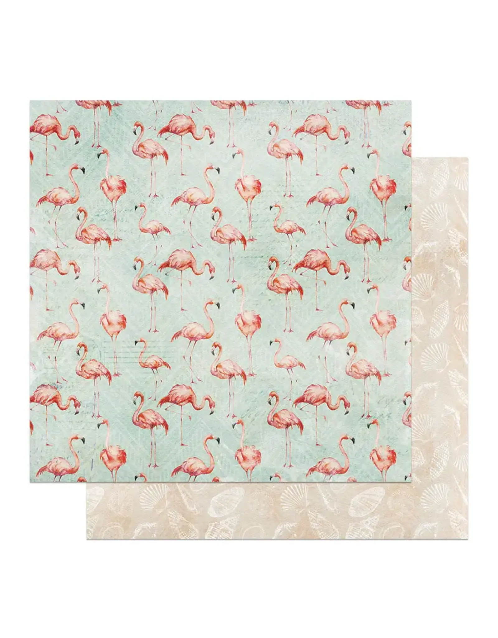 PHOTOPLAY PAPER PHOTOPLAY COCO PARADISE LET'S FLAMINGLE 12x12 CARDSTOCK