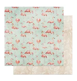 PHOTOPLAY PAPER PHOTOPLAY COCO PARADISE LET'S FLAMINGLE 12x12 CARDSTOCK