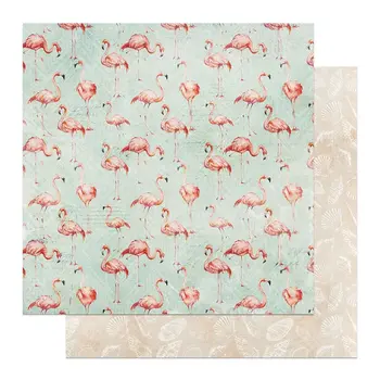 PHOTOPLAY PAPER PHOTOPLAY COCO PARADISE LET'S FLAMINGLE 12x12 CARDSTOCK