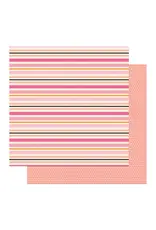 PHOTOPLAY PAPER PHOTOPLAY LIL' BOO THING FABOOLOUS STRIPE 12x12 CARDSTOCK