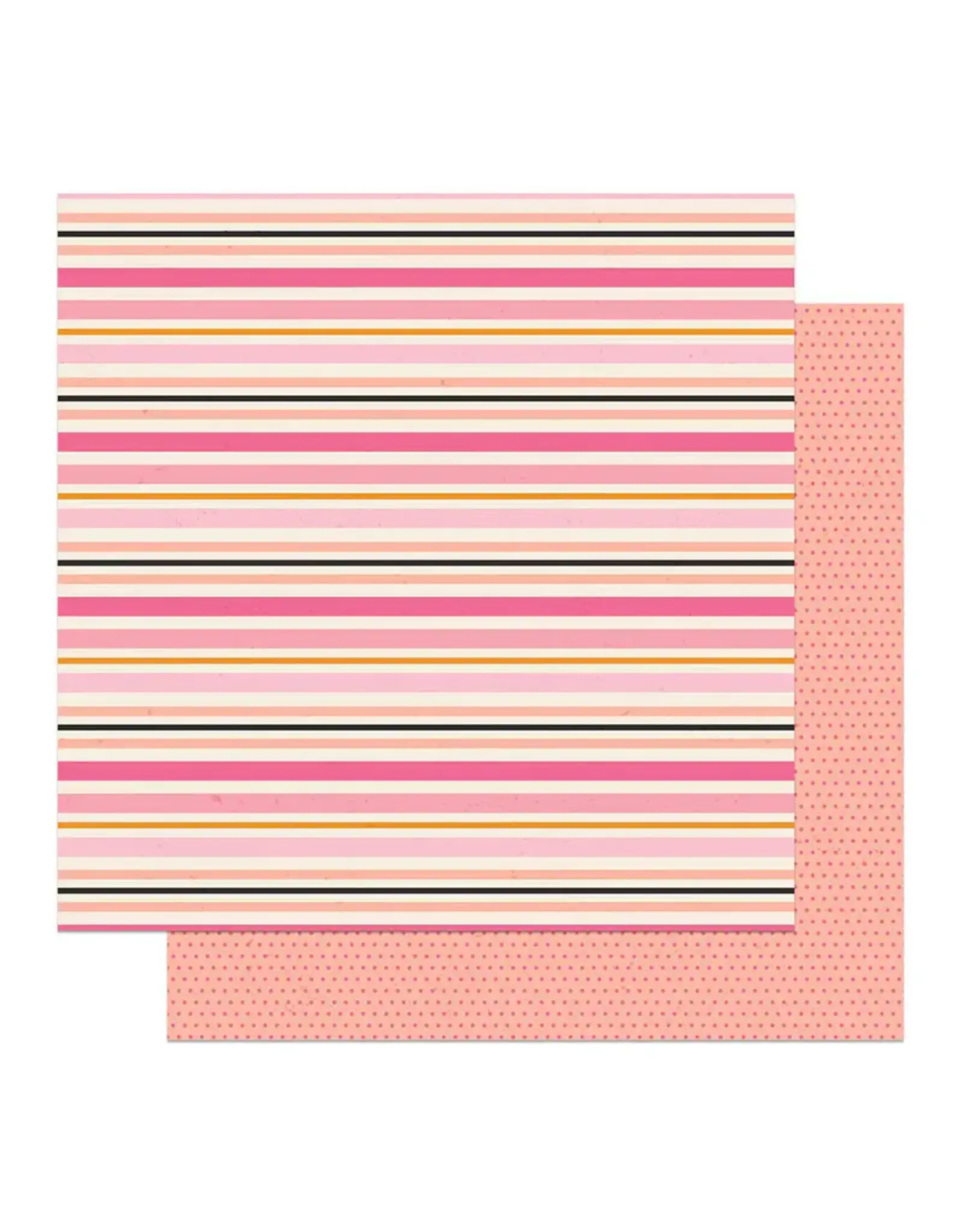 PHOTOPLAY PAPER PHOTOPLAY LIL' BOO THING FABOOLOUS STRIPE 12x12 CARDSTOCK