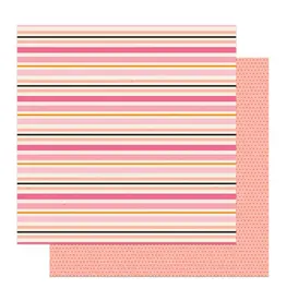 PHOTOPLAY PAPER PHOTOPLAY LIL' BOO THING FABOOLOUS STRIPE 12x12 CARDSTOCK