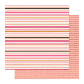 PHOTOPLAY PAPER PHOTOPLAY LIL' BOO THING FABOOLOUS STRIPE 12x12 CARDSTOCK