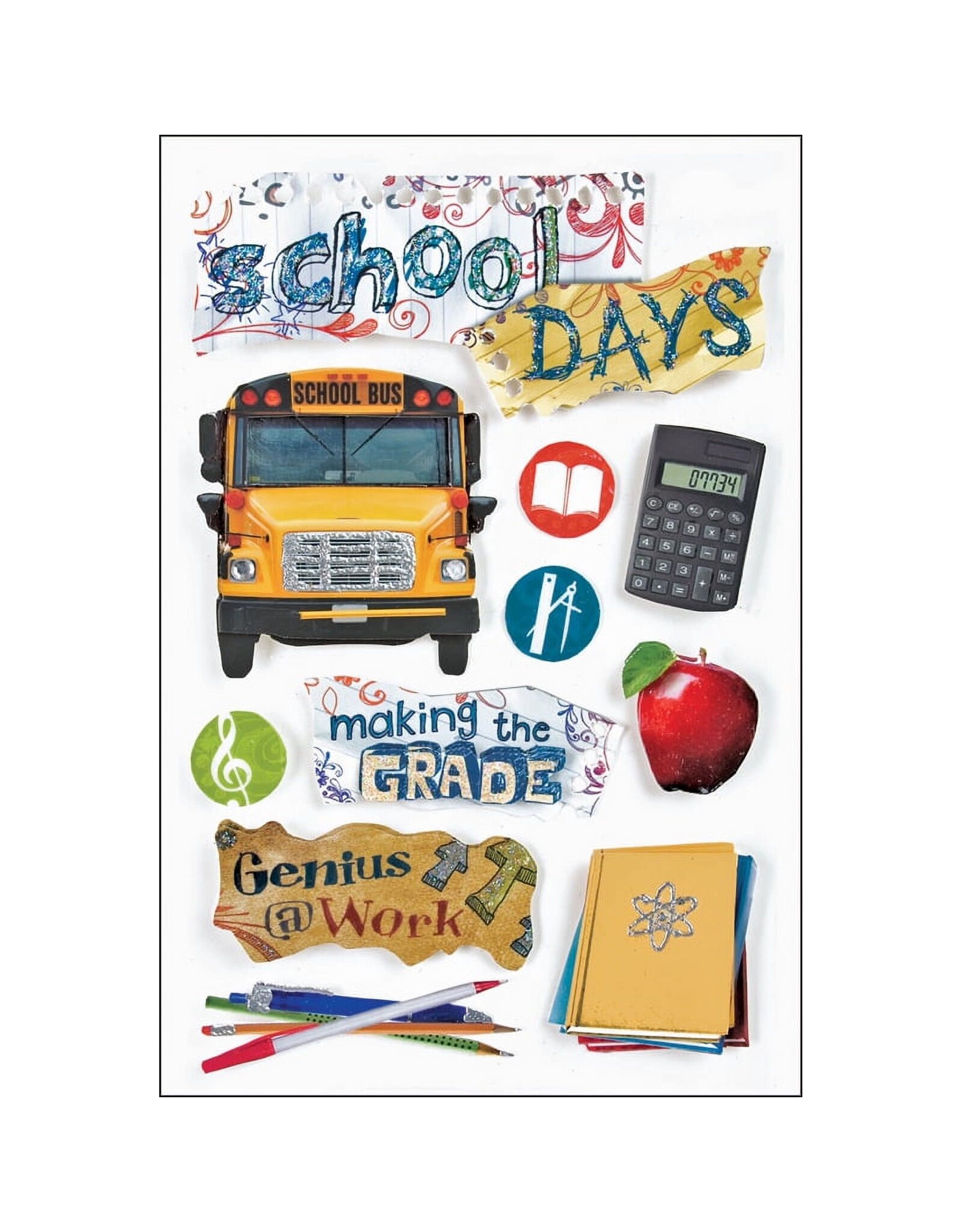 PAPER HOUSE PRODUCTIONS PAPER HOUSE SCHOOL DAYS 3D STICKERS