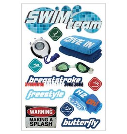 PAPER HOUSE PRODUCTIONS PAPER HOUSE SWIM TEAM 3D STICKERS