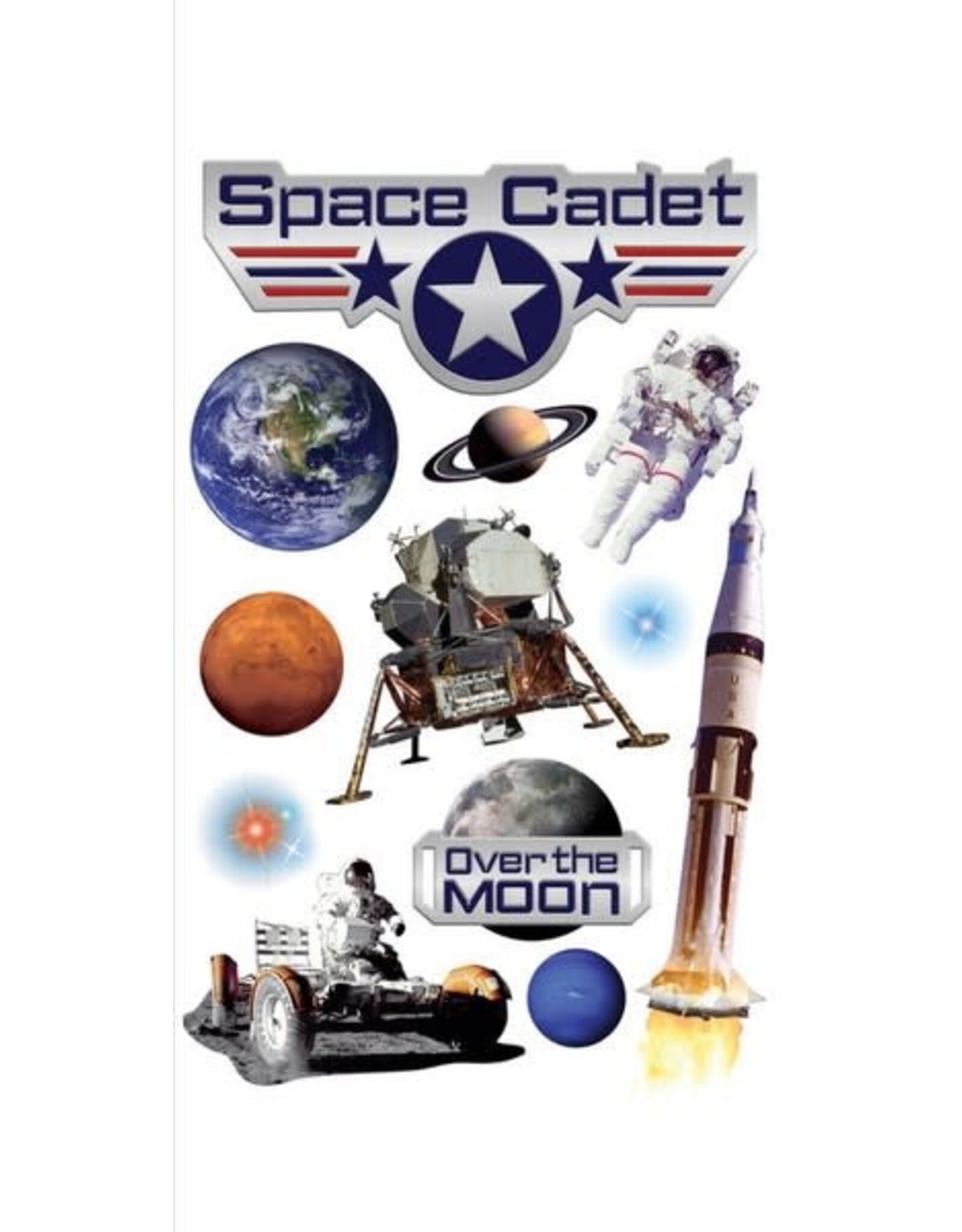 PAPER HOUSE PRODUCTIONS PAPER HOUSE SPACE CADET 3D STICKERS