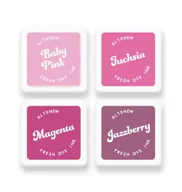 ALTENEW ALTENEW BUBBLEGUM DREAMS FRESH DYE MINI INK SET 4/PK