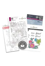 ALTENEW ALTENEW CRAFT YOUR LIFE PROJECT KIT: GARDEN WHISPERS CLEAR STAMP, STENCIL SET, 3D EMBOSSING FOLDER AND DIE SET BUNDLE