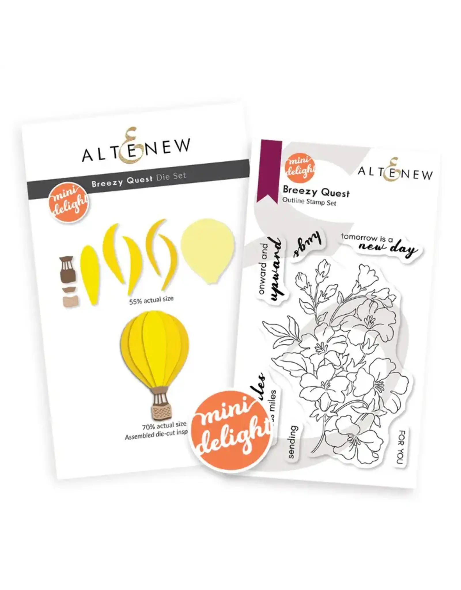 ALTENEW ALTENEW MINI DELIGHT: BREEZY QUEST CLEAR STAMP & DIE SET