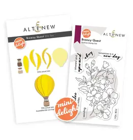 ALTENEW ALTENEW MINI DELIGHT: BREEZY QUEST CLEAR STAMP & DIE SET