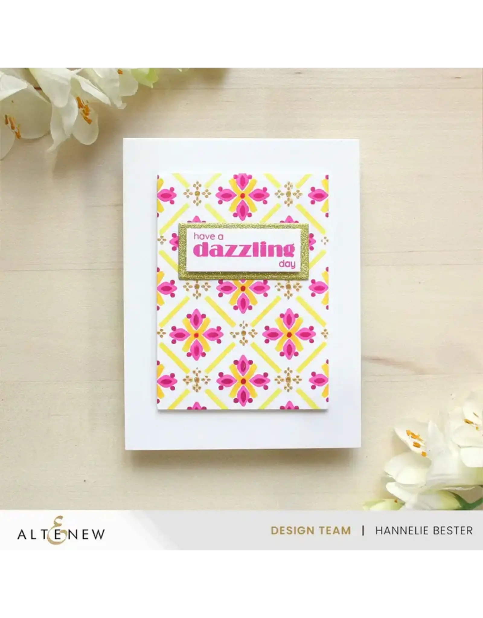 ALTENEW ALTENEW PATTERNED PETALS STENCIL SET 4/PK