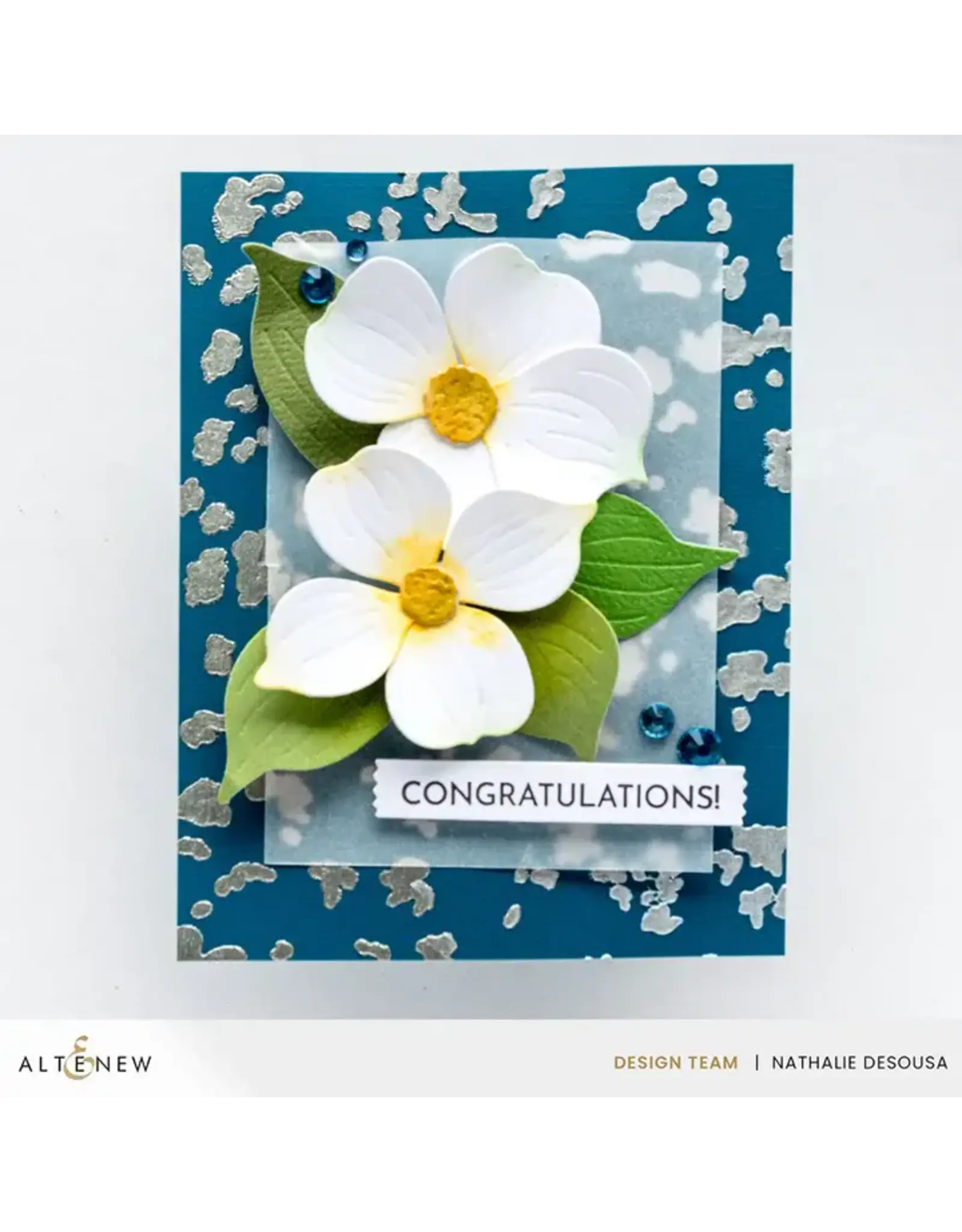 ALTENEW ALTENEW FOIL LEAF 6x6 BACKGROUND STENCIL