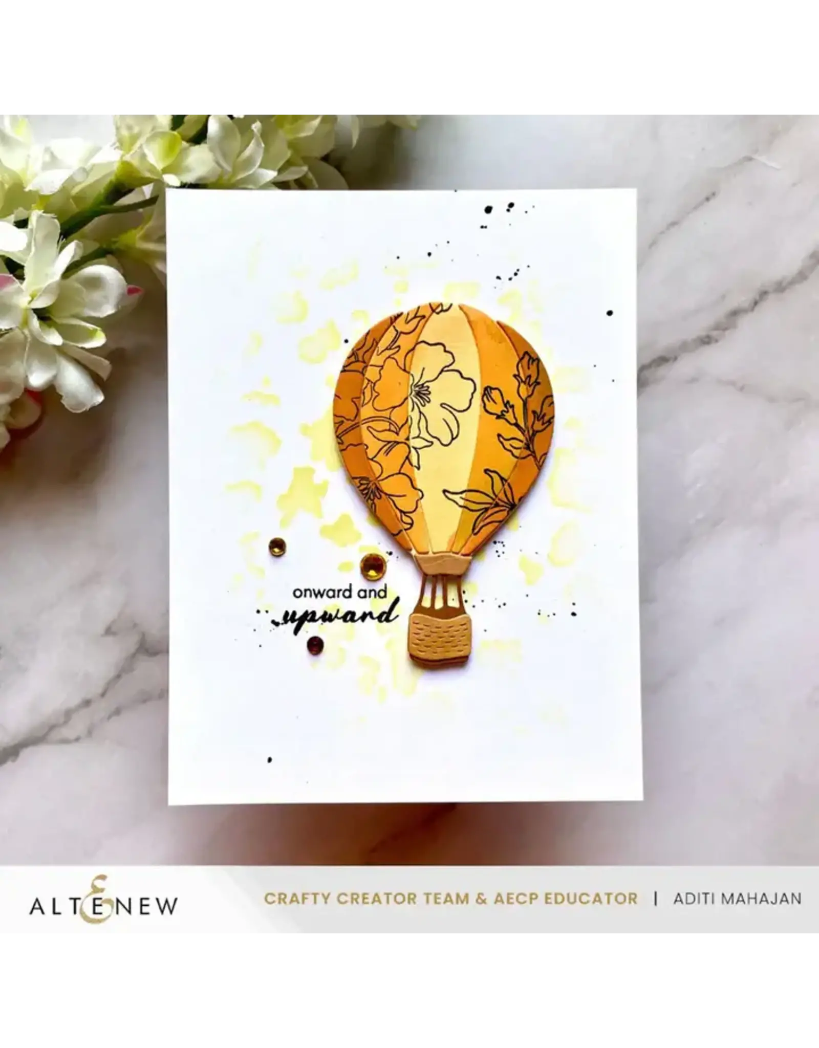 ALTENEW ALTENEW FOIL LEAF 6x6 BACKGROUND STENCIL