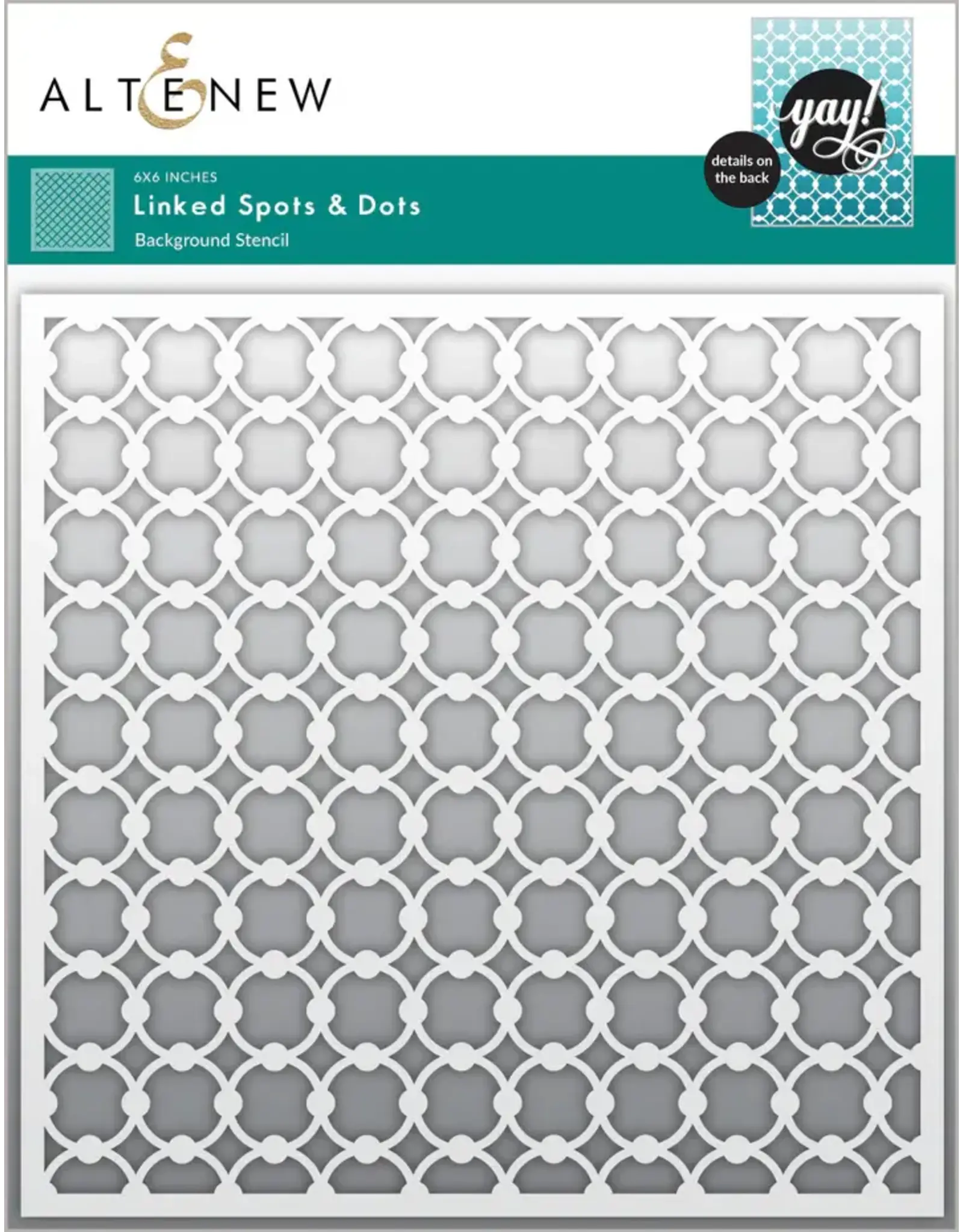 ALTENEW ALTENEW LINKED SPOTS & DOTS 6x6 BACKGROUND STENCIL