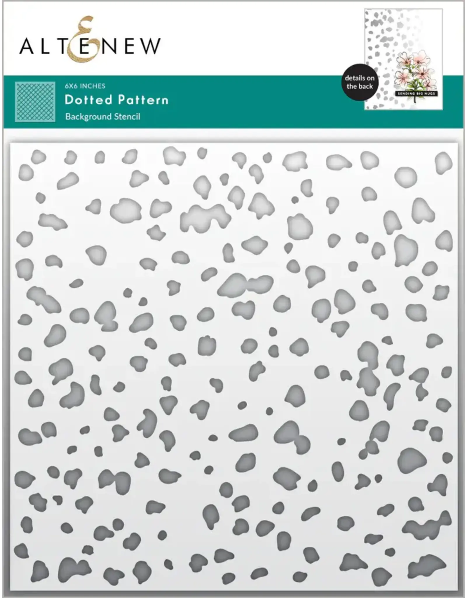 ALTENEW ALTENEW DOTTED PATTERN 6x6 BACKGROUND STENCIL