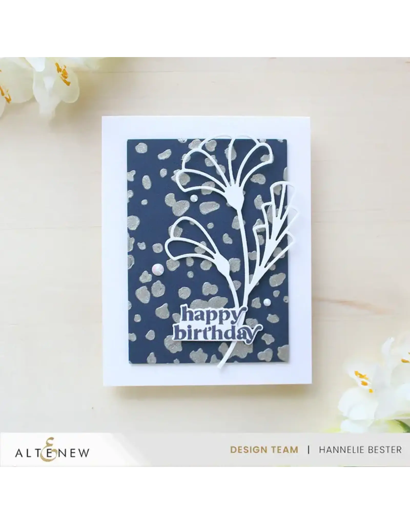 ALTENEW ALTENEW DOTTED PATTERN 6x6 BACKGROUND STENCIL