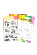 WAFFLE FLOWER WAFFLE FLOWER BFF CLEAR STAMP SET AND DIE COMBO