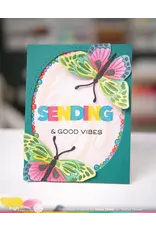 WAFFLE FLOWER WAFFLE FLOWER OVERLAPPING ALPHA CLEAR STAMP SET