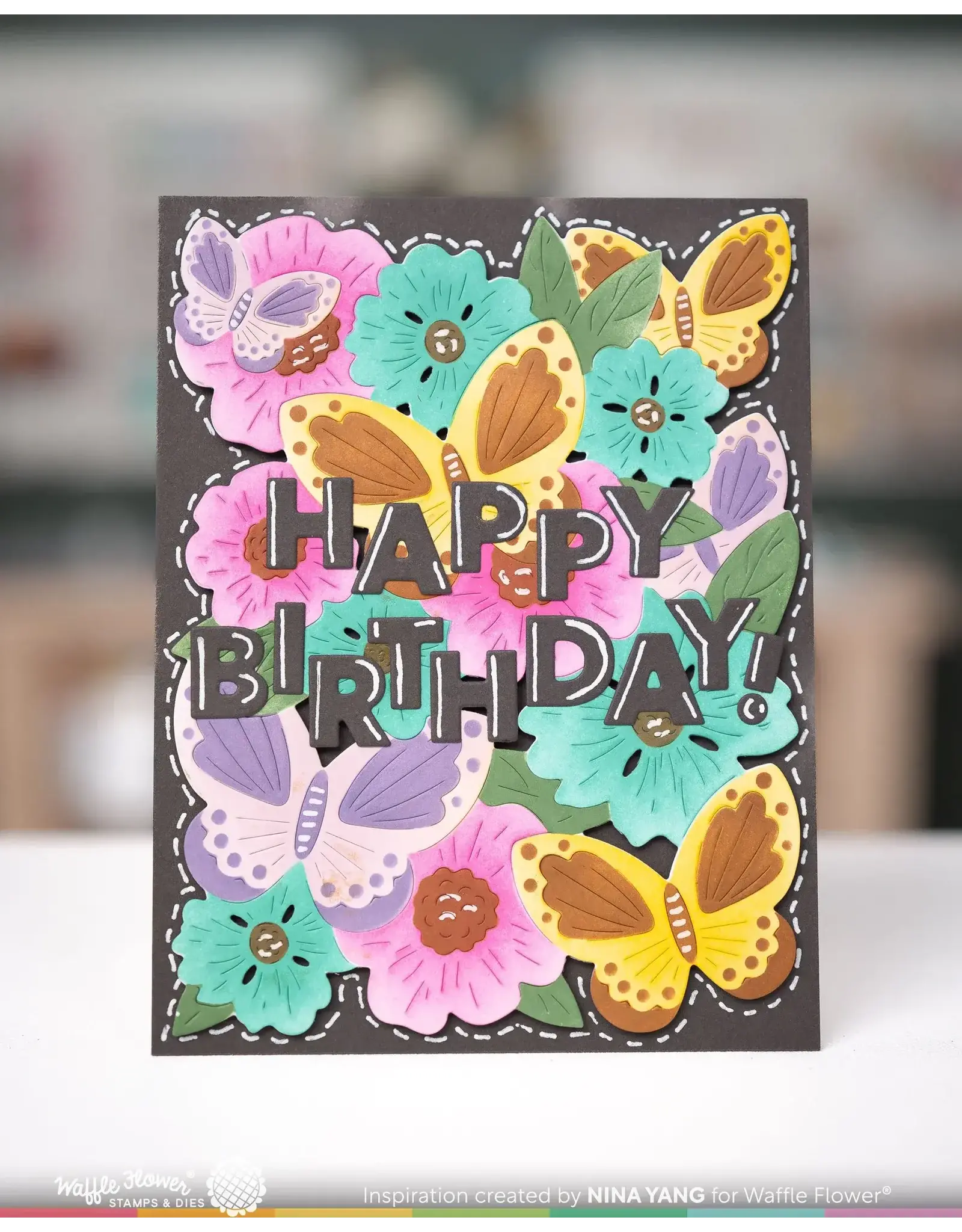 WAFFLE FLOWER WAFFLE FLOWER OVERLAPPING ALPHA DIE SET